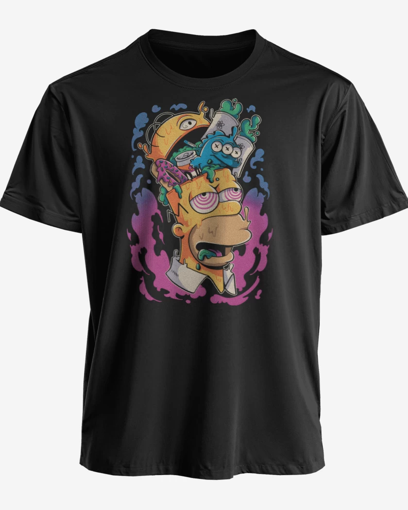 Polera premium Negro de Homero en la Tóxica