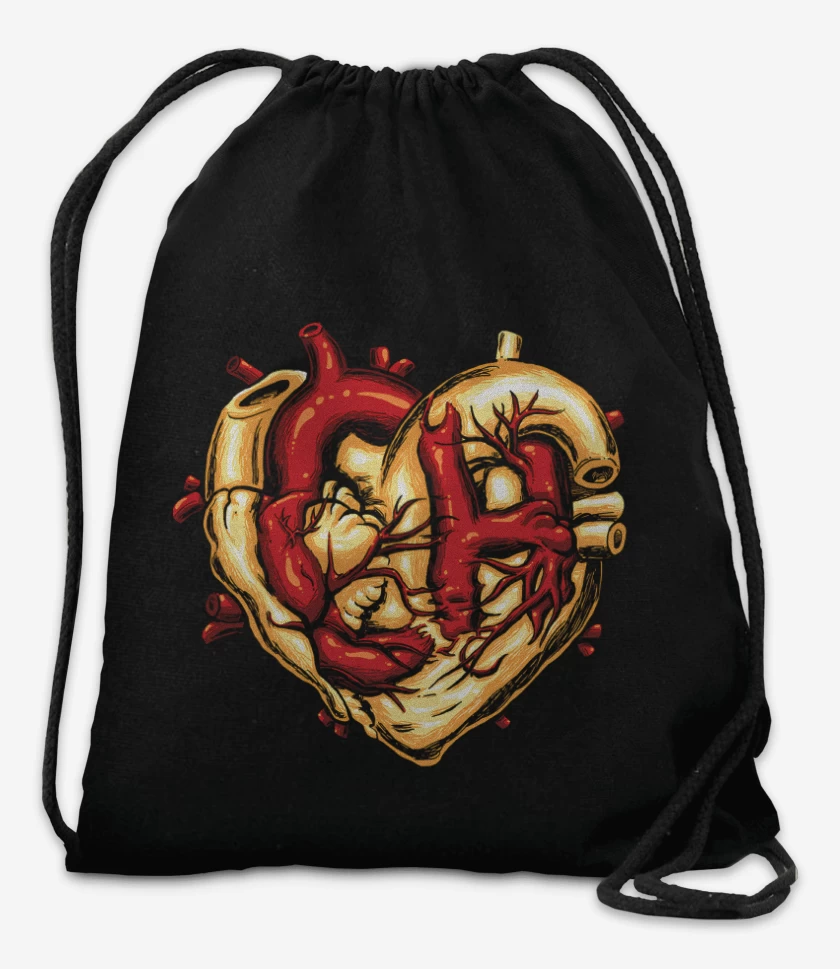 Mochila Negro de Corazon de Astucia 
