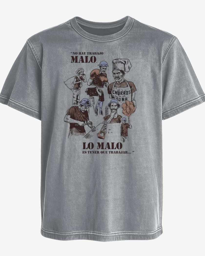 Polera desgastada No hay Trabajo Malo