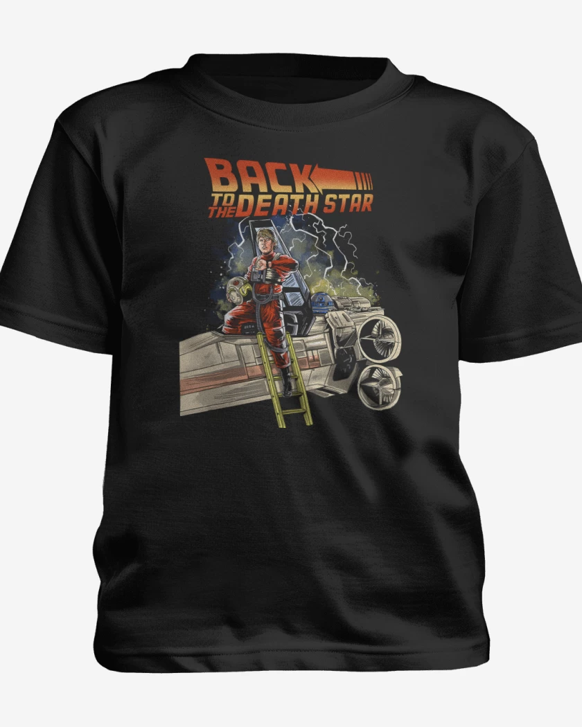 Polera de niño Negro de Volver a la Estrella de la Muerte