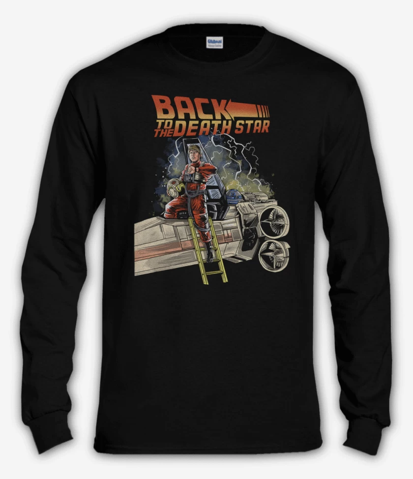 Polera manga larga Negro de Volver a la Estrella de la Muerte