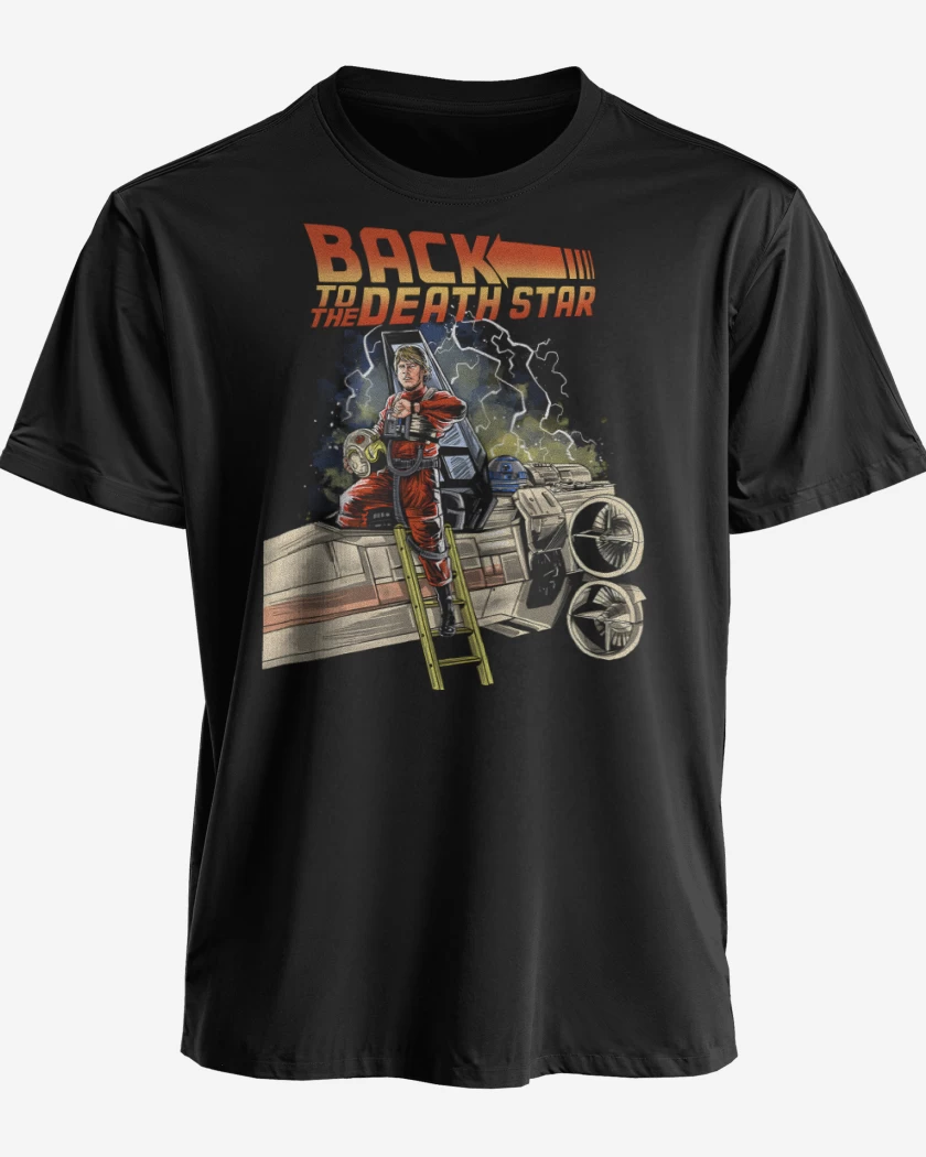 Polera premium Negro de Volver a la Estrella de la Muerte