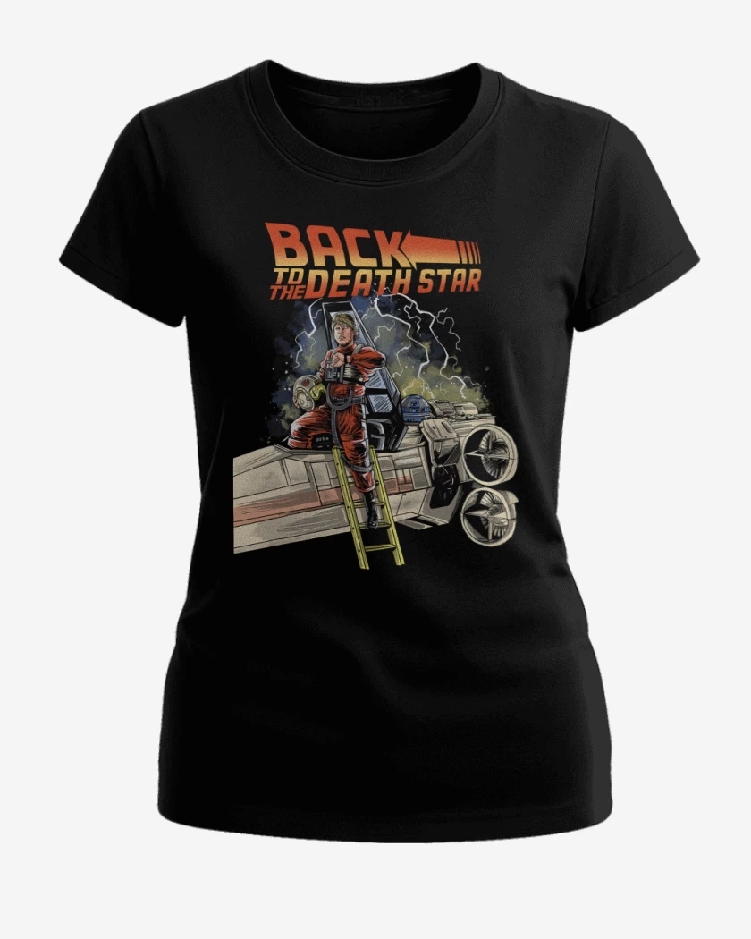 Polera de Mujer Negro de Volver a la Estrella de la Muerte