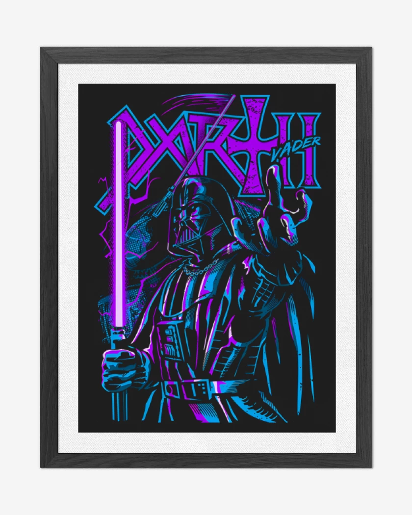 Cuadro decorativo Negro de Vader DARTH