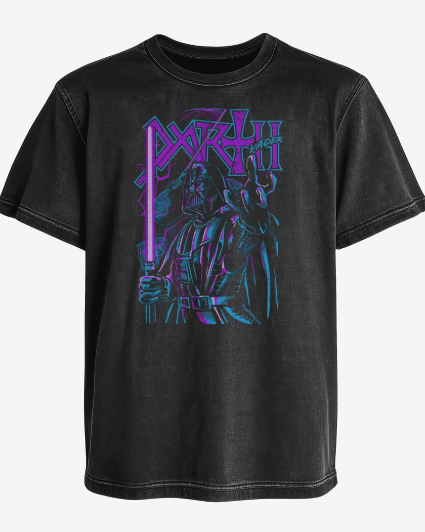 Polera desgastada Negro de Vader DARTH