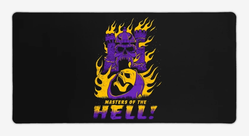 Mouse pad Gamer Negro de Masters of the Hell