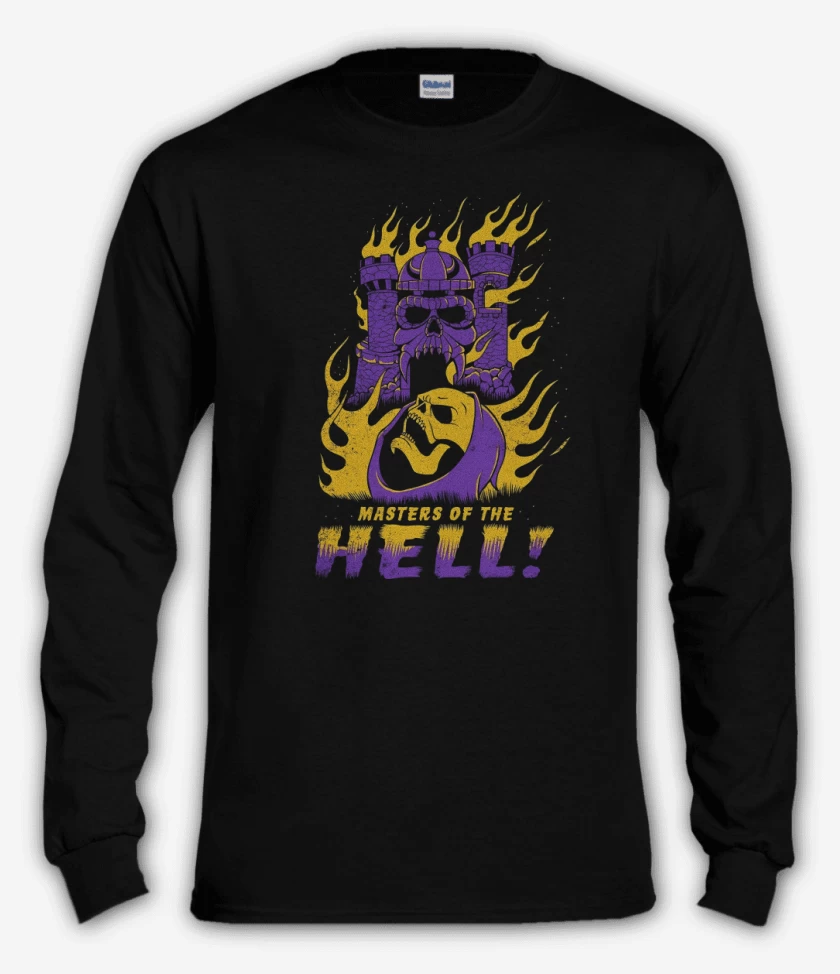 Polera manga larga Negro de Masters of the Hell