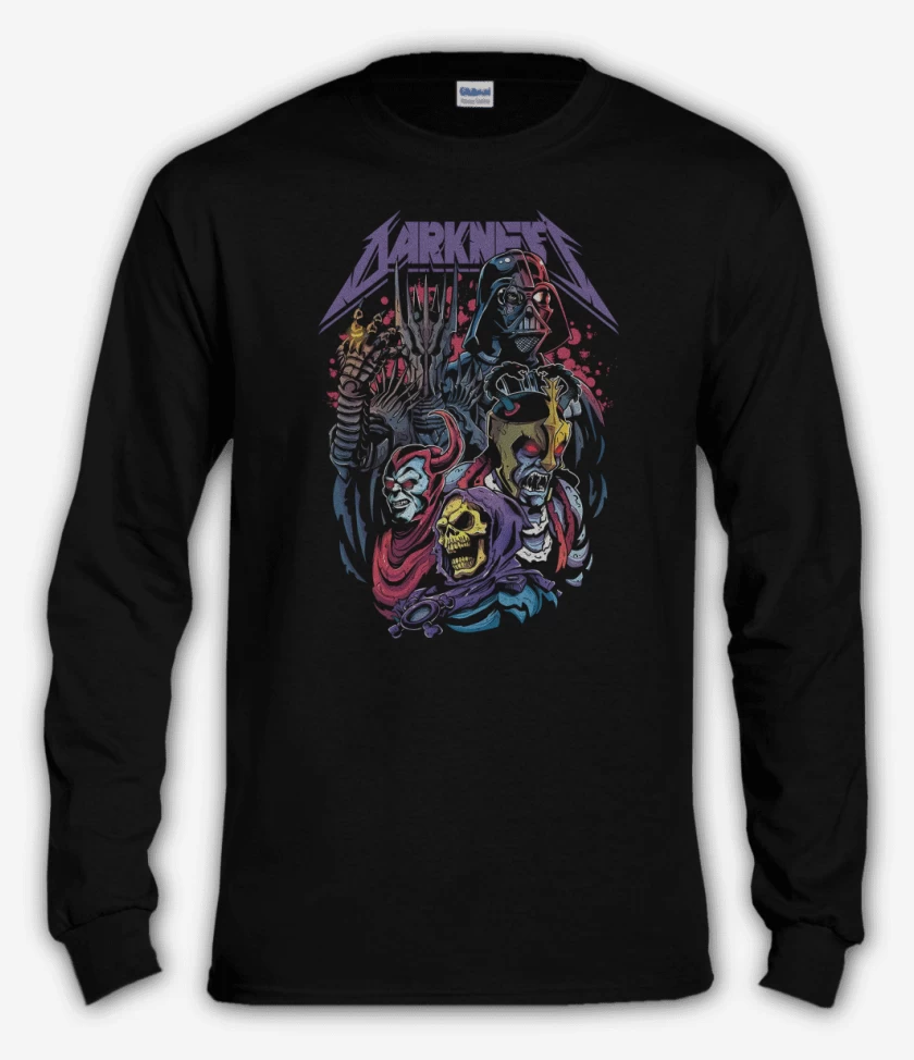 Polera manga larga Negro de Darkness Prevail