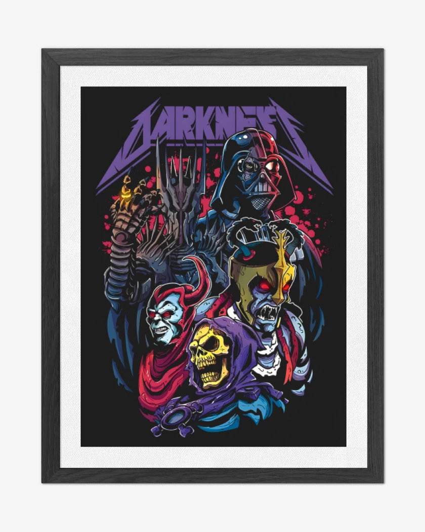 Cuadro decorativo Negro de Darkness Prevail