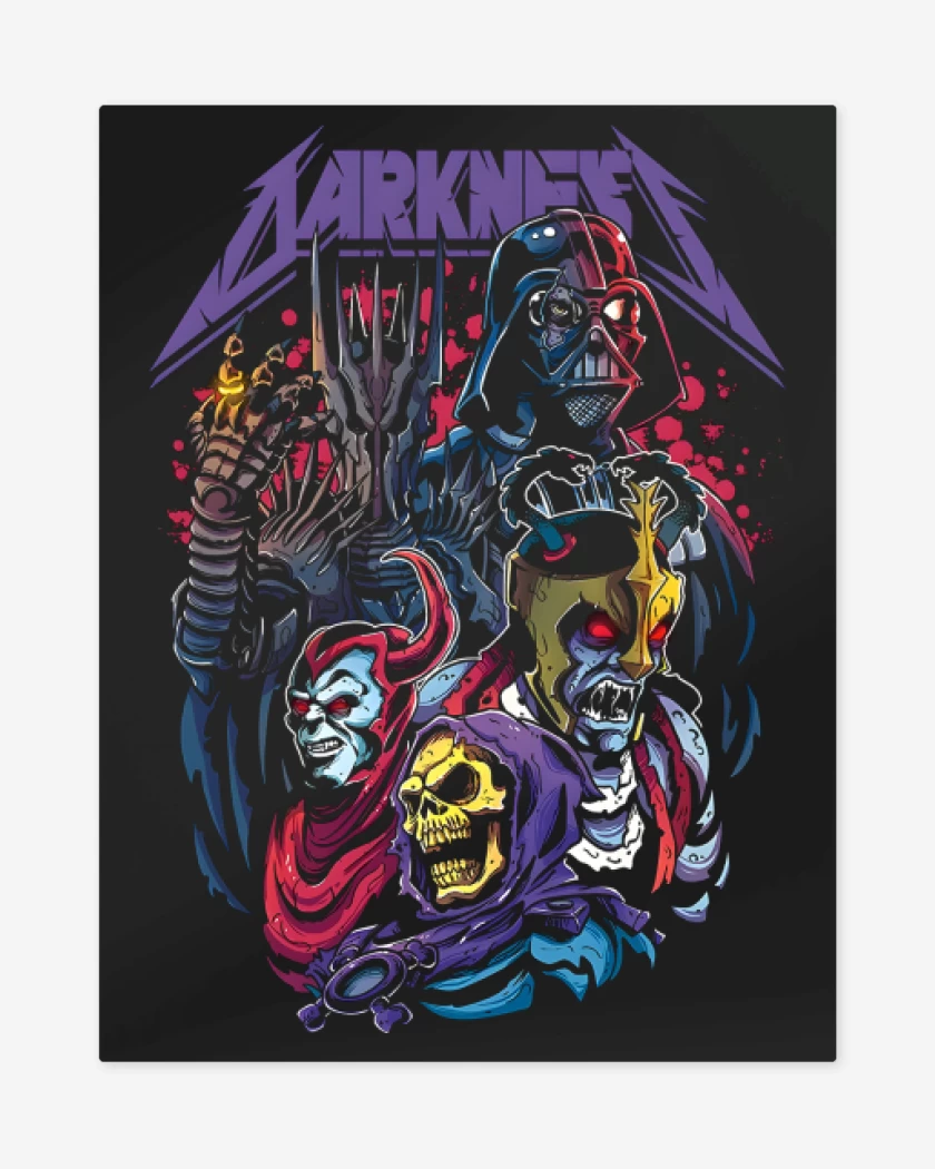 Print metalico Negro de Darkness Prevail