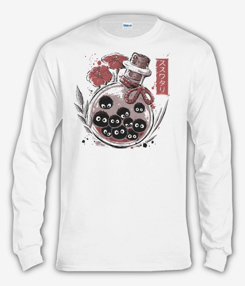 Polera manga larga Blanco de Susuwatari 