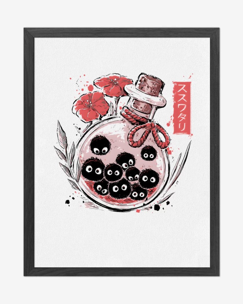 Cuadro decorativo Blanco de Susuwatari 