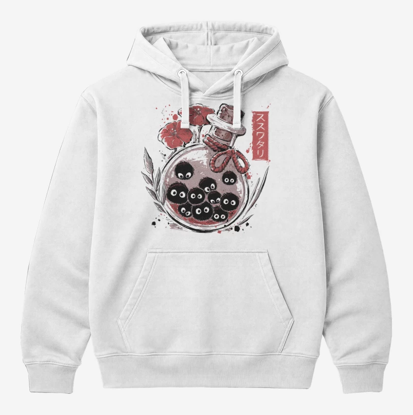 Polerón Canguro Blanco de Susuwatari 