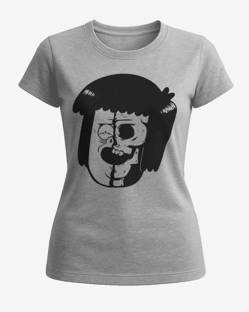 Polera de Mujer Gris Melange de Un show mas 6