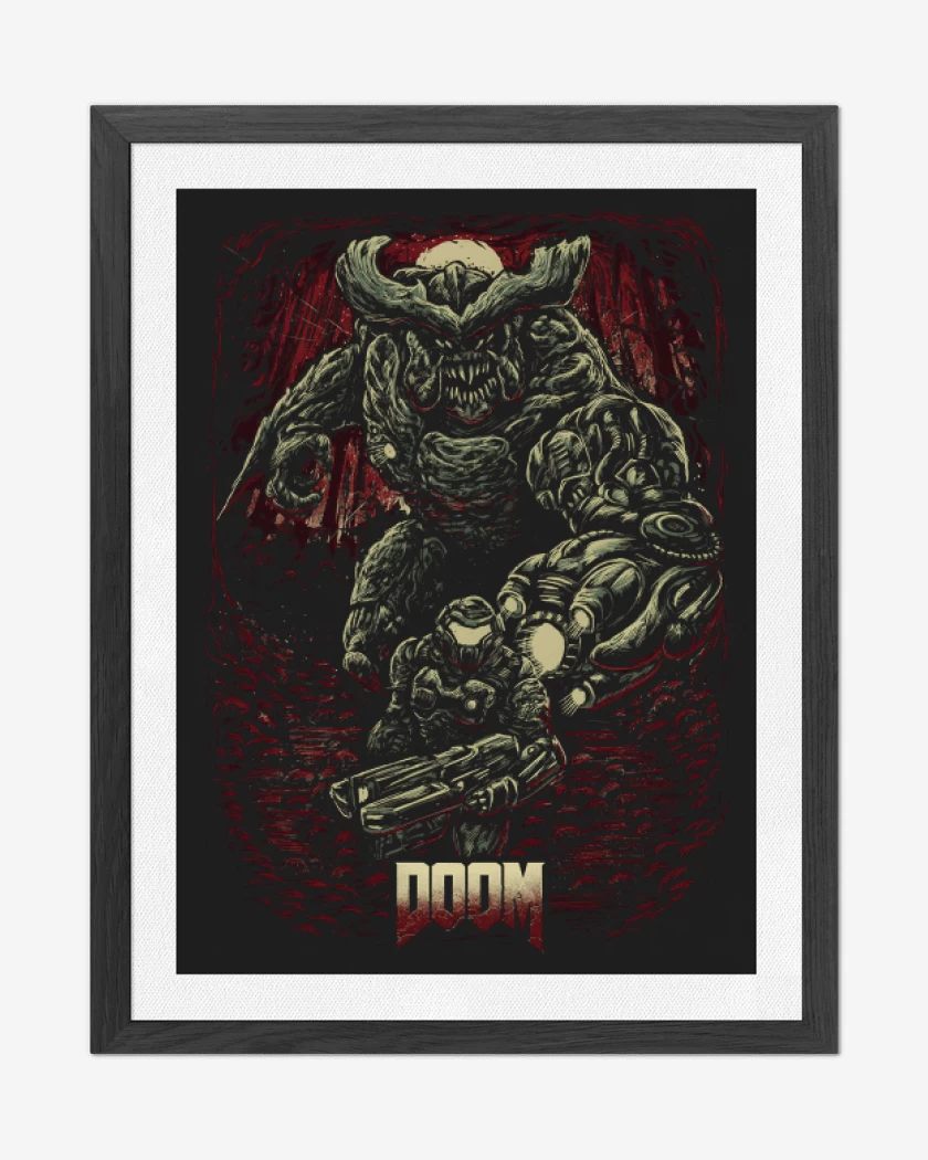 Cuadro decorativo Negro de Doom 2016
