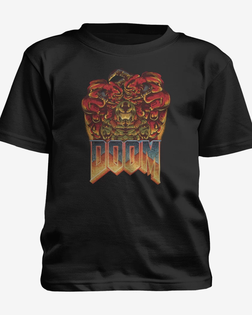 Polera de niño Negro de Doom 2016 II