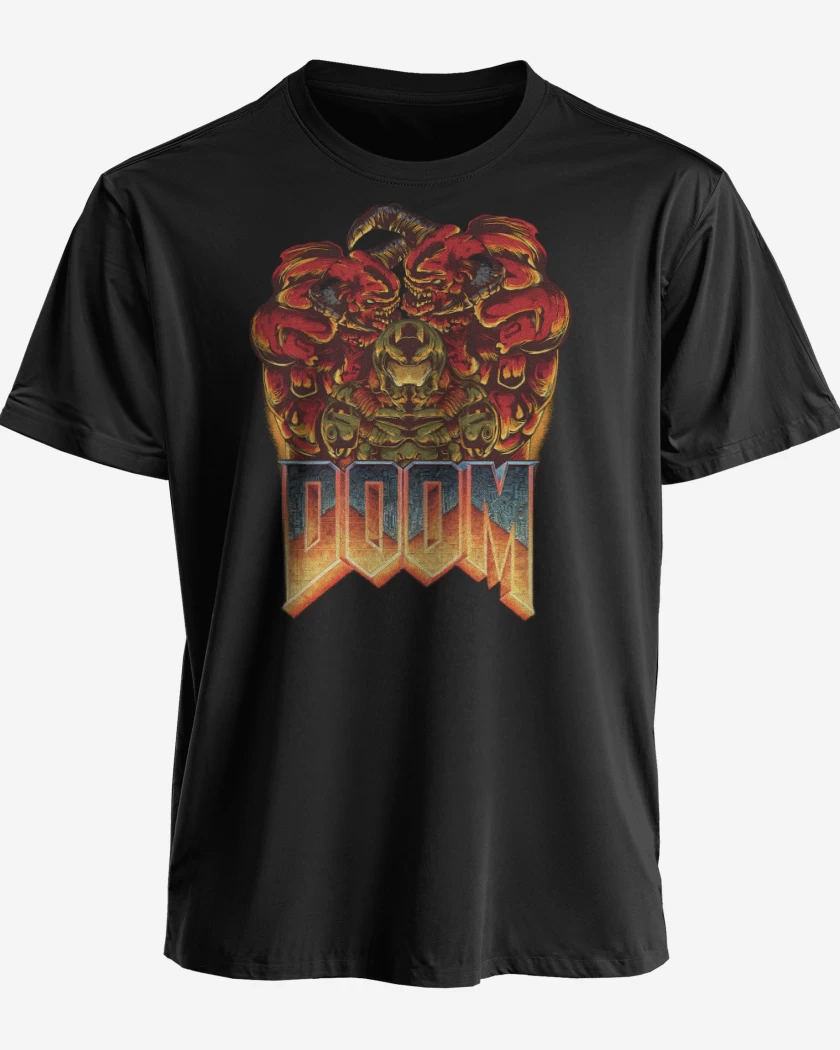 Polera premium Negro de Doom 2016 II