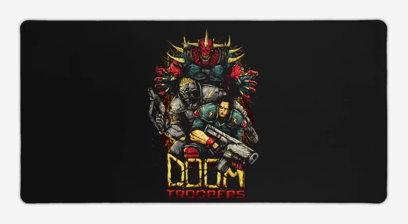Mouse pad Gamer Negro de Doom Slayers