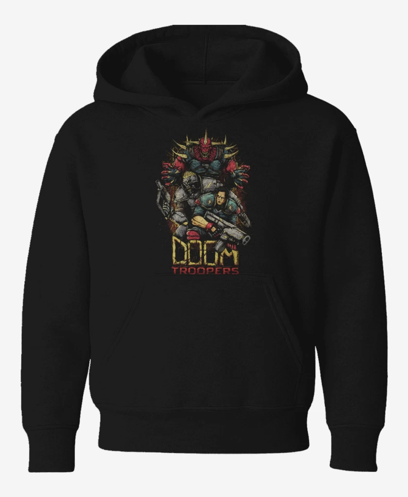 Poleron de niño Negro de Doom Slayers