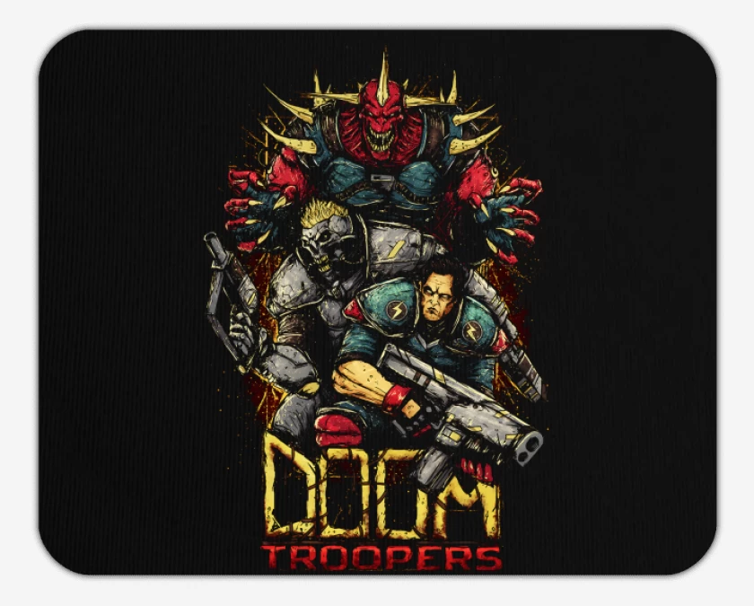 Mousepad Negro de Doom Slayers