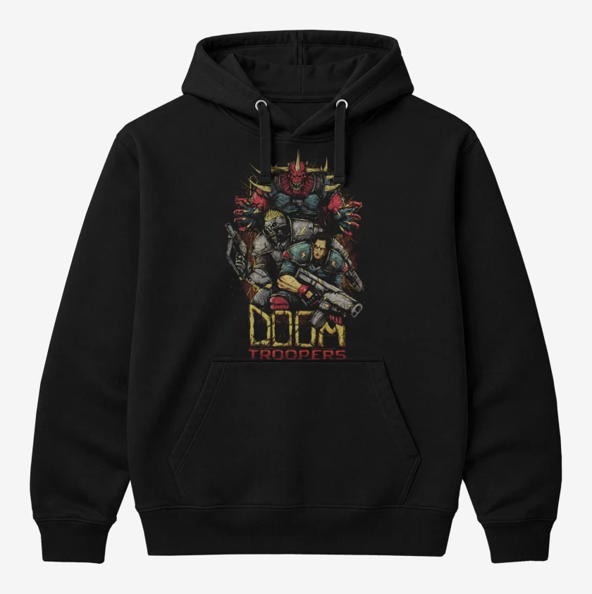 Polerón Canguro Negro de Doom Slayers