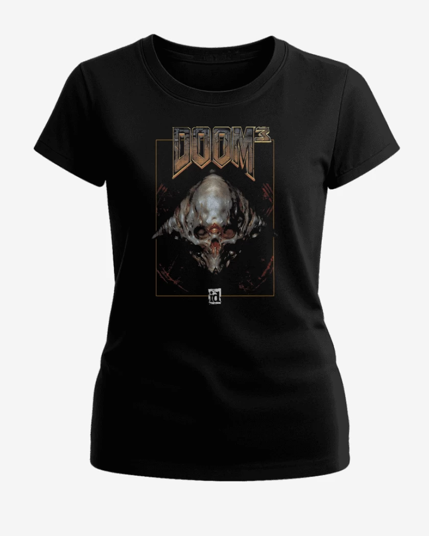 Polera de Mujer Negro de Doom 3