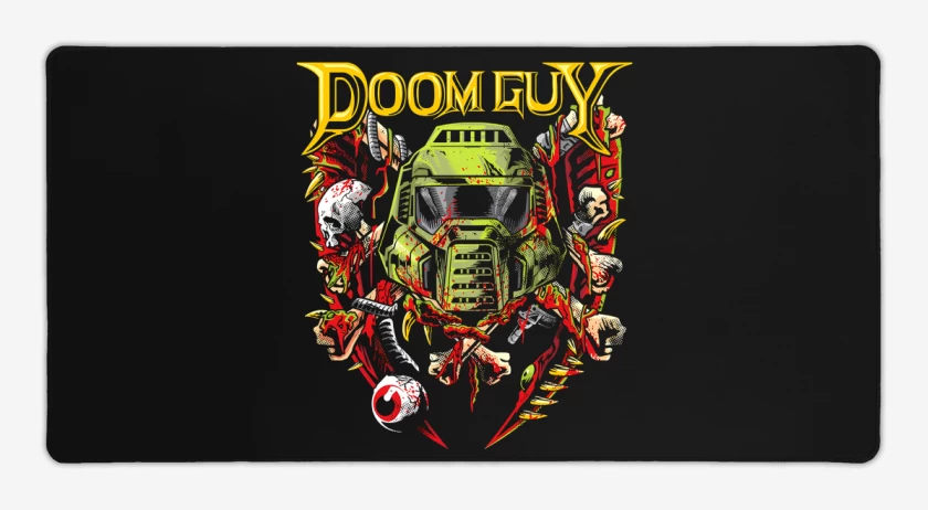 Mouse pad Gamer Negro de Megadoom