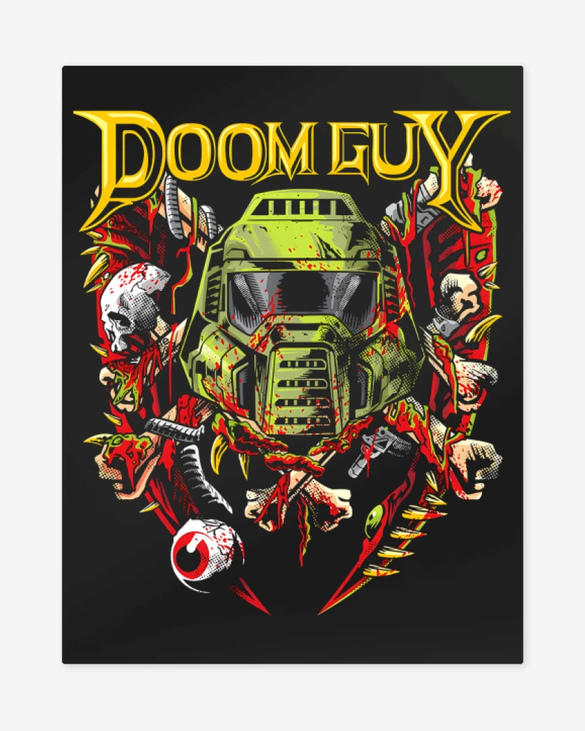 Print metalico Negro de Megadoom