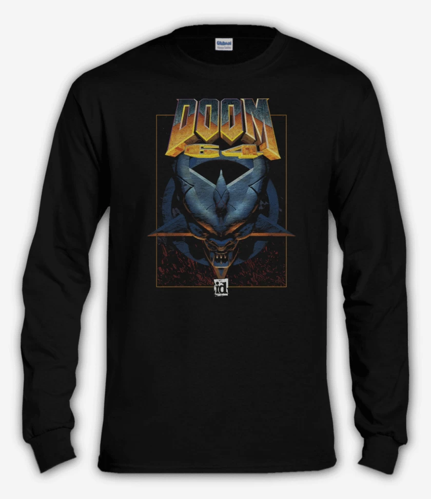 Polera manga larga Negro de Doom 64