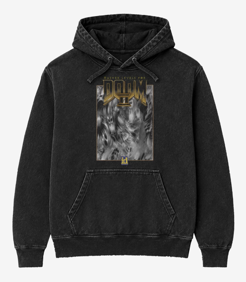 Poleron Canguro Acid Wash Negro de Master Levels For