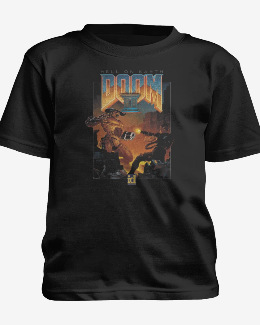 Polera de niño Negro de Doom II