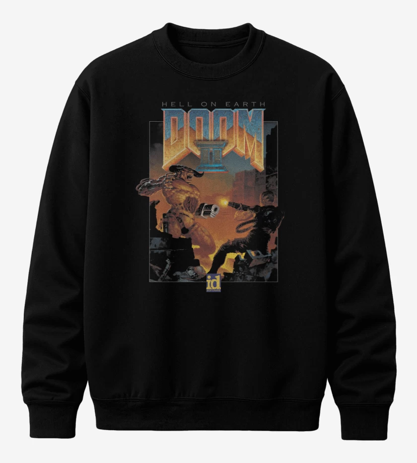 Poleron polo Negro de Doom II