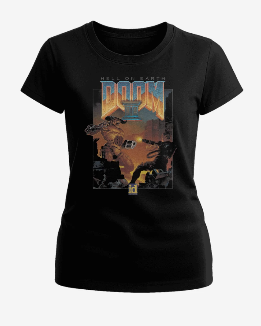 Polera de Mujer Negro de Doom II