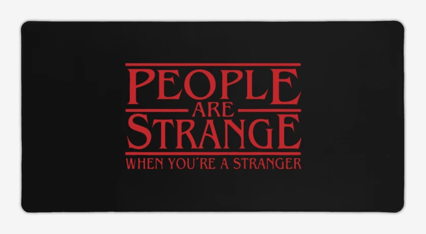Mouse pad Gamer Negro de People are atrange
