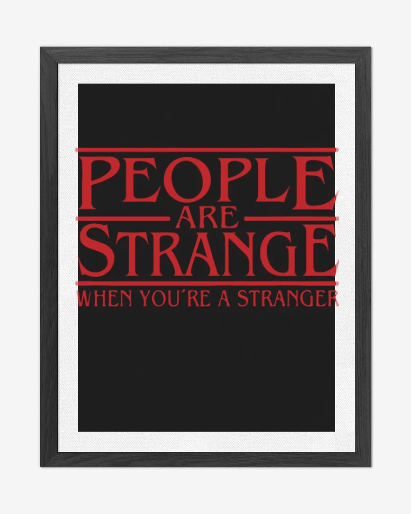 Cuadro decorativo Negro de People are atrange