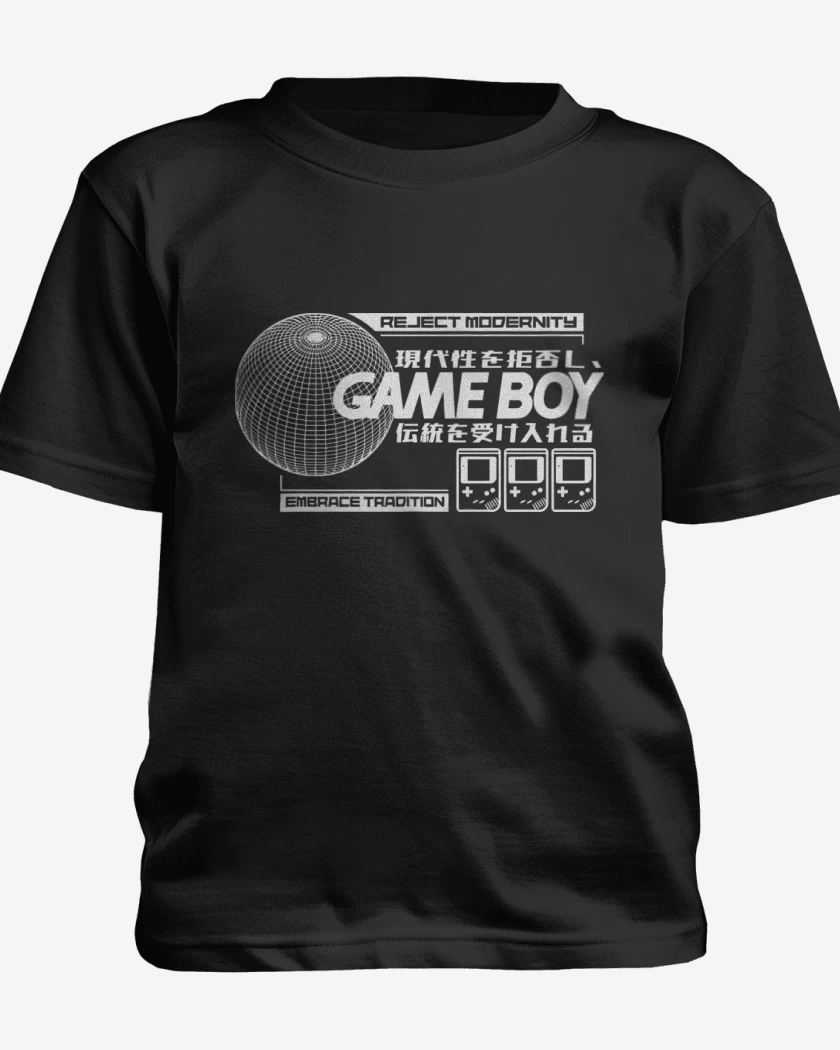 Polera de niño Negro de Game Boy GB
