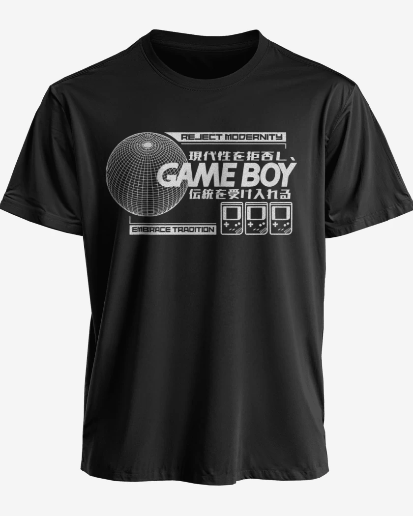 Polera premium Negro de Game Boy GB