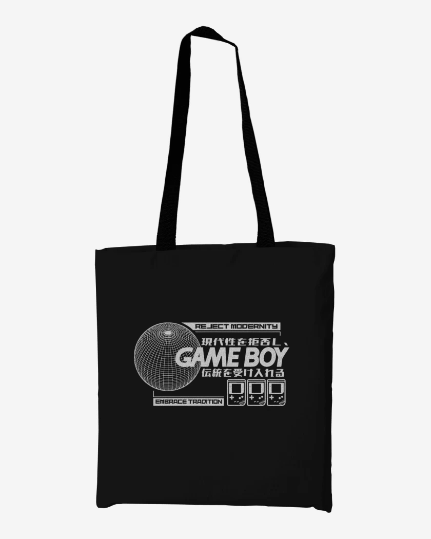 Totebag Negro de Game Boy GB