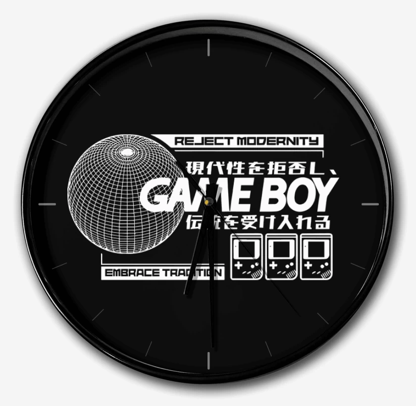 Reloj Negro de Game Boy GB