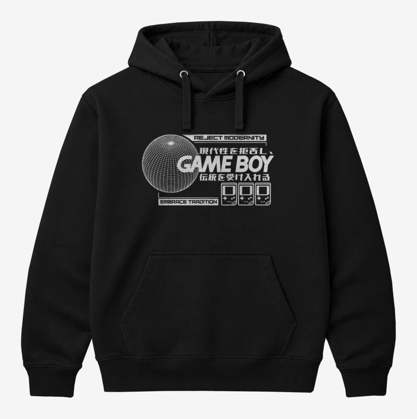 Polerón Canguro Negro de Game Boy GB