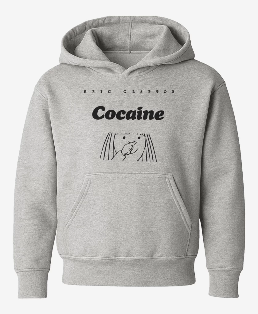 Poleron de niño Gris Melange de Eric Clapton Cocaine