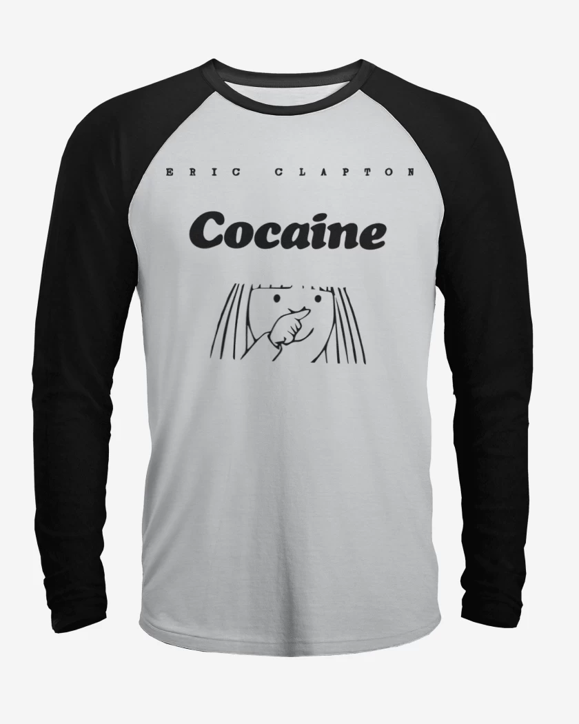 Polera Raglan Eric Clapton Cocaine