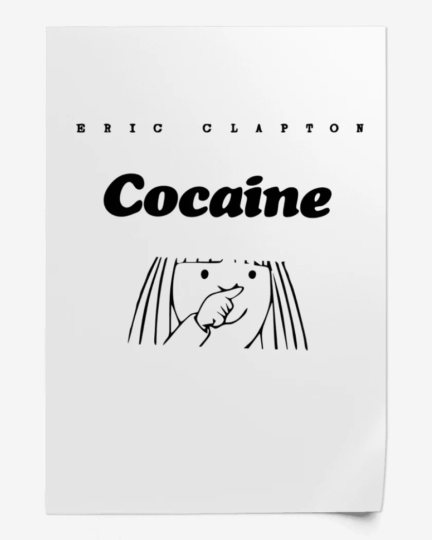 Print Eric Clapton Cocaine