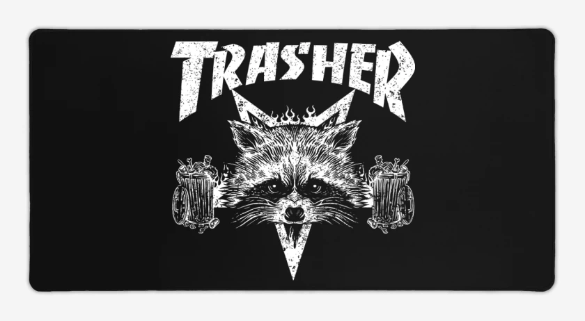Mouse pad Gamer Negro de Trasher
