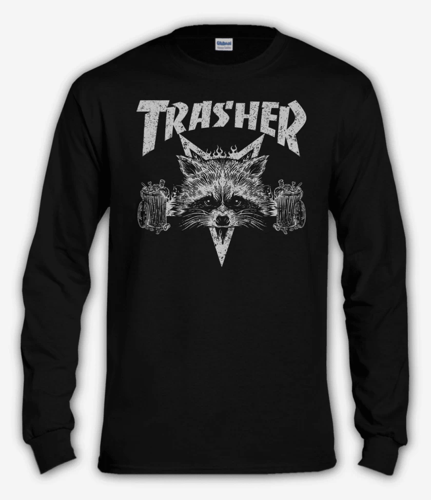 Polera manga larga Negro de Trasher