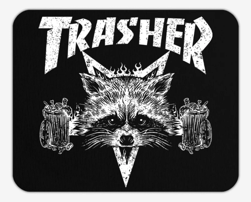 Mousepad Negro de Trasher