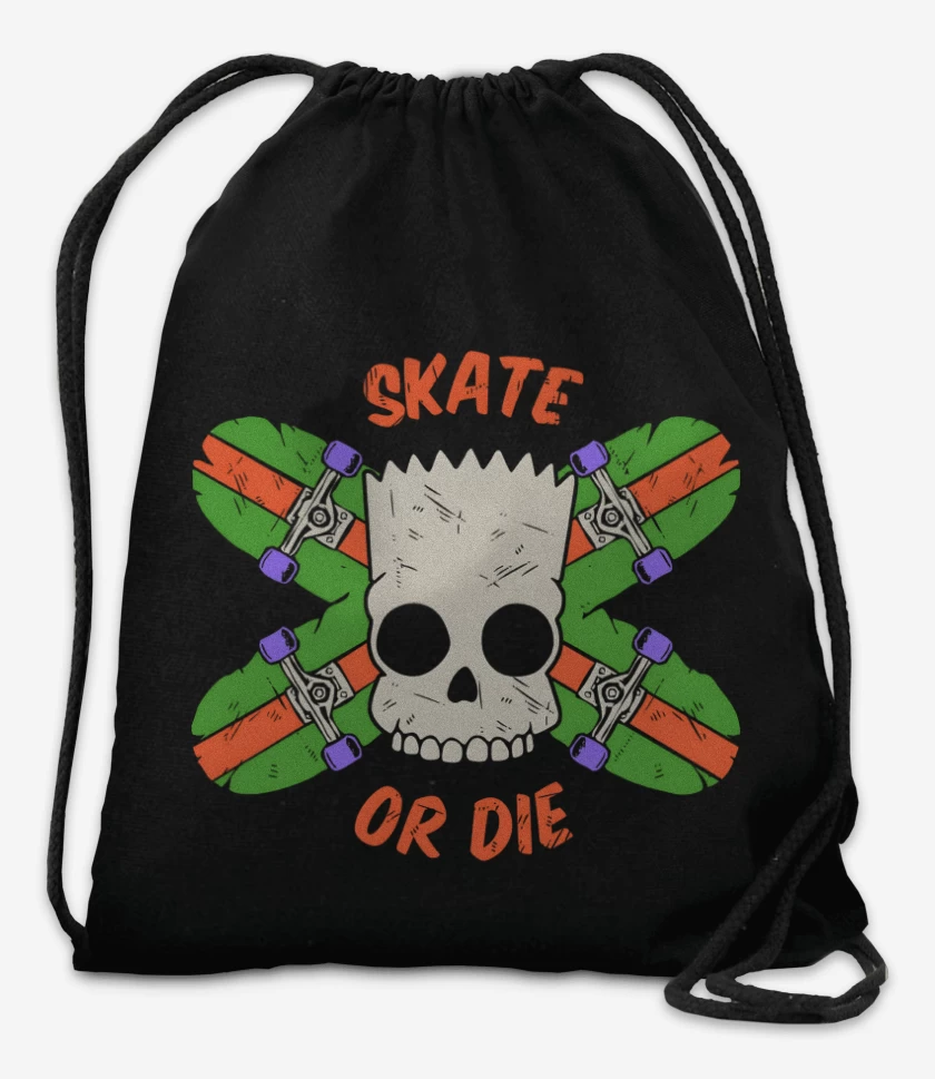 Mochila Negro de Skate or Die