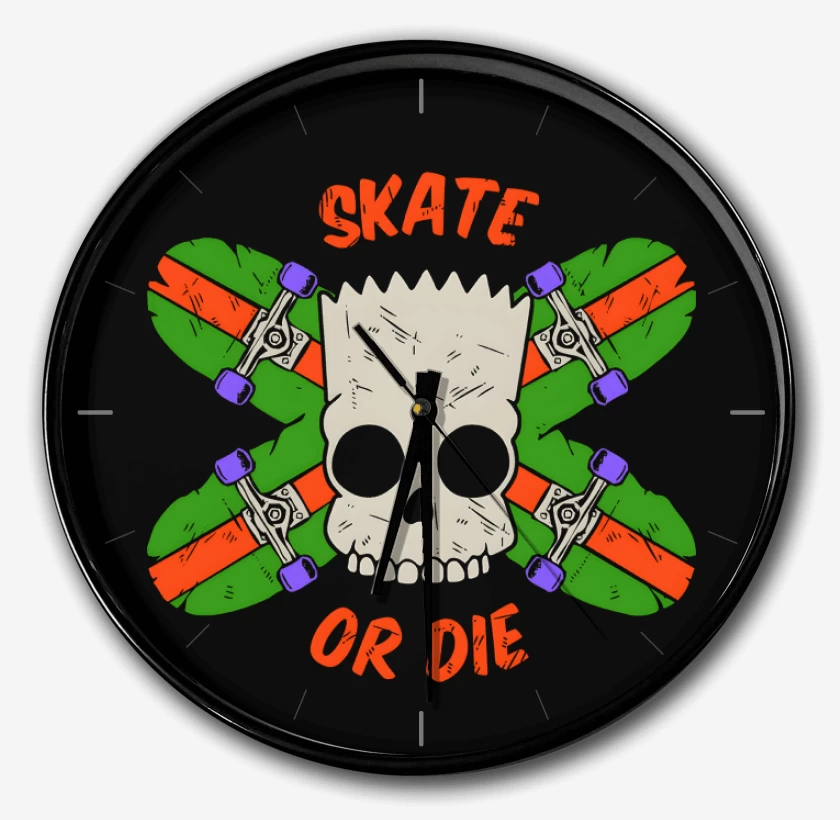 Reloj Negro de Skate or Die