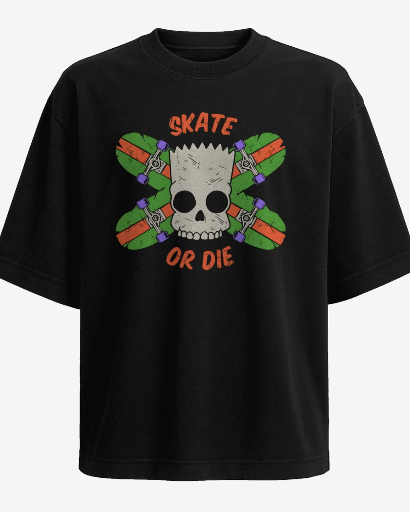 Polera Oversize Skate or Die