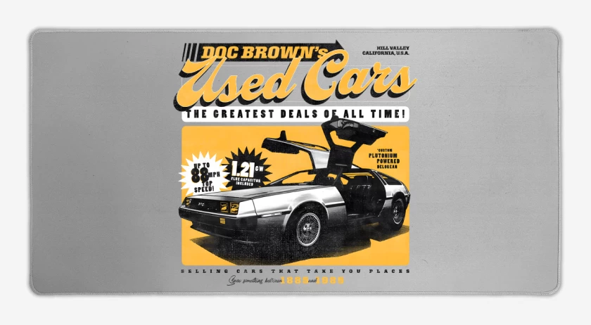 Mouse pad Gamer Delorean del 85